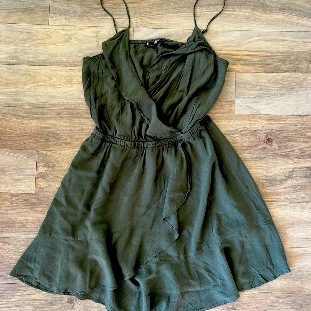 Express Army Green Minidress